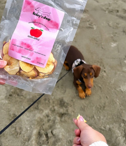 100% Dehydrated Apple Dog Treats - Finley's Shop Dog Treat