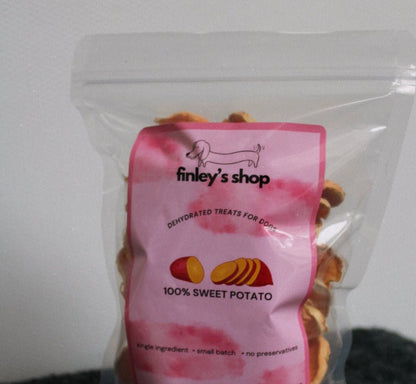 100% Dehydrated Sweet Potato Dog Treats - Finley's Shop Dog Treat